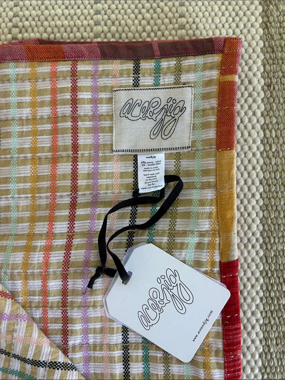 ACE & JIG NWT painter quilt in daiquiri one size - Picture 10 of 16